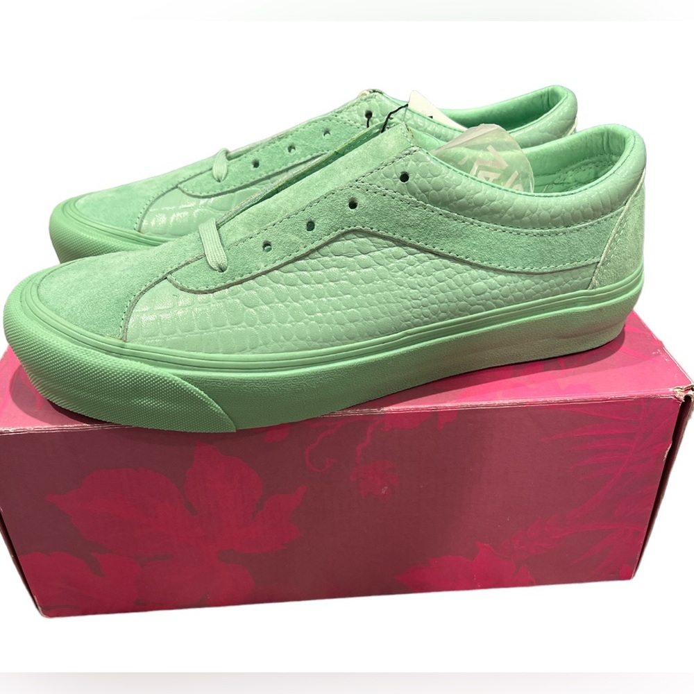 VANS The Webster Croc Hemlock Mint Green 8.5 mens 10 womens new in box limited